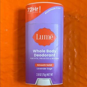 Lume Lavender Sage Whole Body Deodorant - Purple